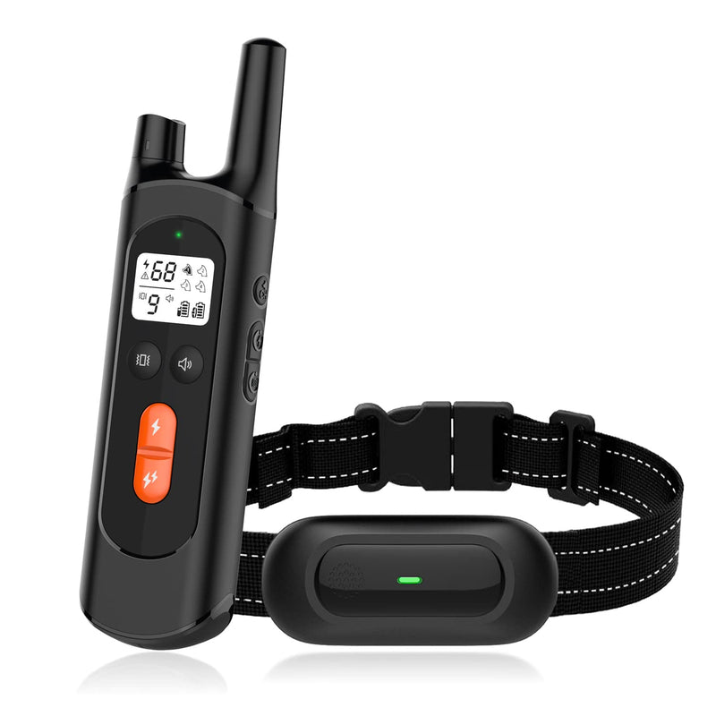 Dog Training Collar, Dog Shock Collar for Large Medium Small Dogs with Remote Range 2600Ft , Waterproof Rechargeable with Vibration, Beep, Shock Modes, 0 to 99 Adjustable Shock Levels - BeesActive Australia