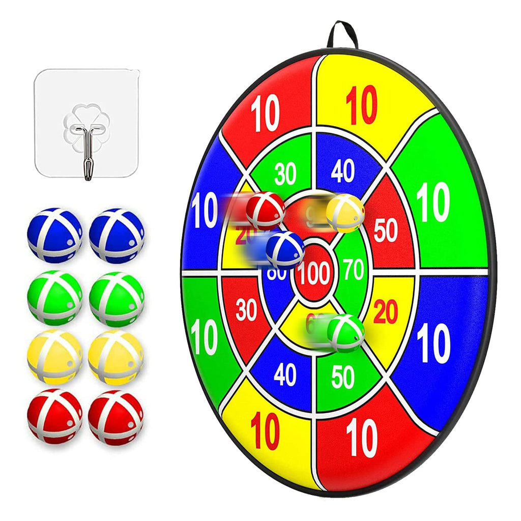 Palamela Dart Board for Kids with 8 Sticky Balls, Darts Board Game Set with Hook, Dartboard for Kids, Toy Gift for Boy Girl - BeesActive Australia