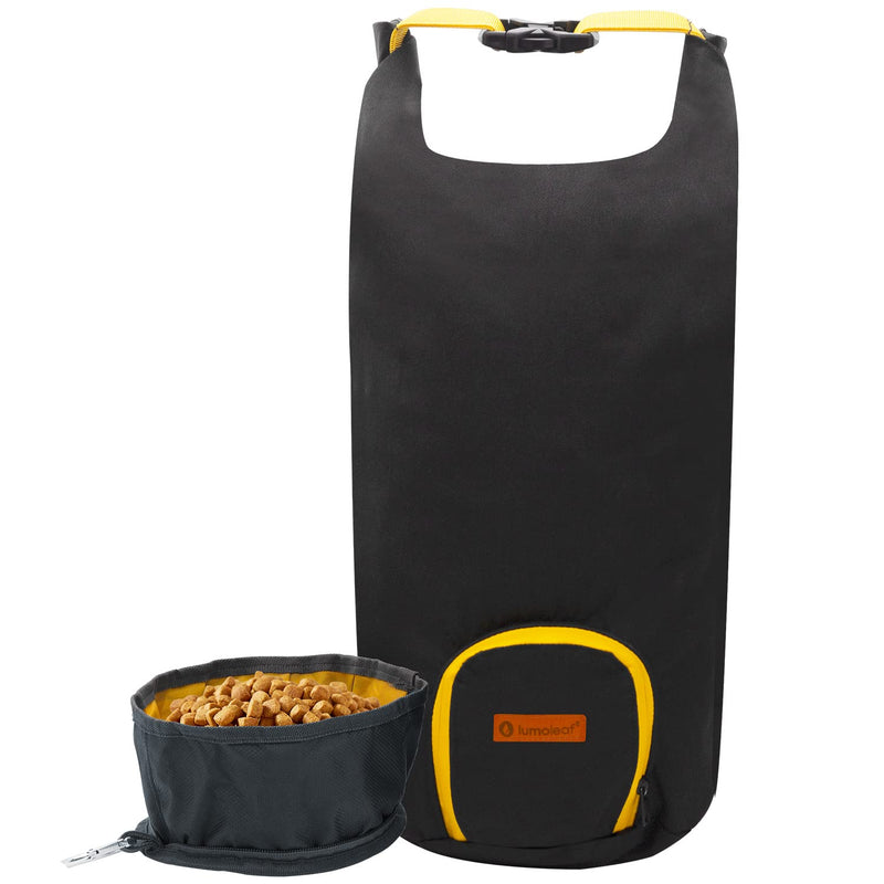LumoLeaf Dog Food Travel Bag Extra Large with Collapsible Dog Bowls, Portable Food Storage Container, Foldable Travel Dog Bowls for Camping, Road Trip, Hiking Gear Accessories, Max 40 Cups Food Bag and Bowl Set - BeesActive Australia