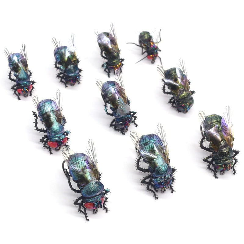 YZD Realistic Fly Fishing Dry Wet Nymph Trout Flies Topwater Lures for Freshwater Saltwater High Simulation Hand Tie Lure Kits - BeesActive Australia