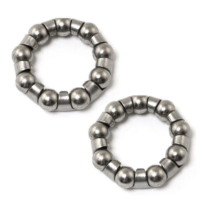 PZRT 2pcs Stainless Steel Bicycle Ball Bearings Bike Ball Crank Bearing 1/4 inch x 9 Balls Bike Axle Wheel Ball Frame Bearing Headset Caged Retainer Replacement - BeesActive Australia