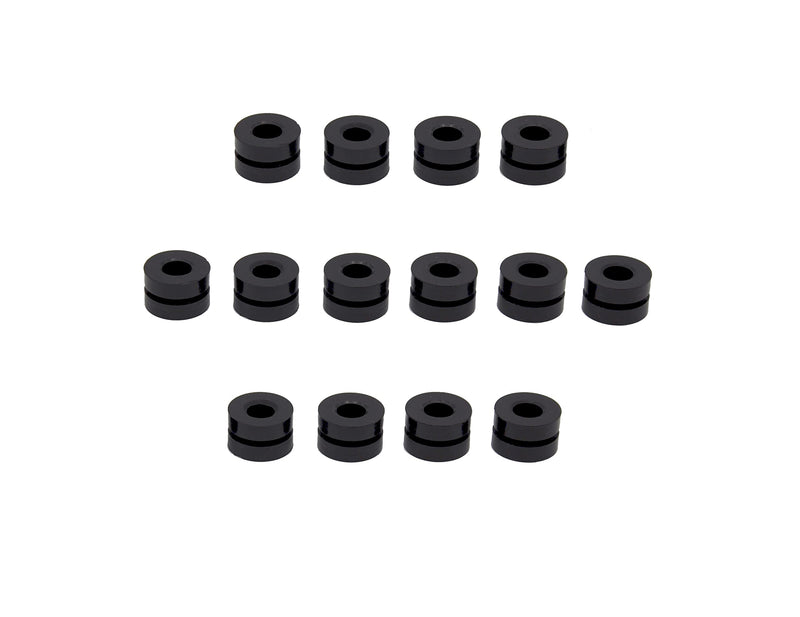 HZUTUZH Rubber Silicone Carabiner Keeper Retainer Black 10Pack Belay & Rigging Stopper for All Types of Locking Carabiner & Quickdraw 14 - BeesActive Australia