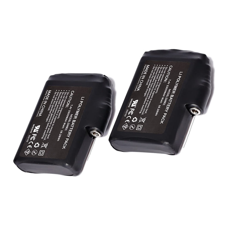 7.4V 2200MAH/3000MAH Rechargable Lithium Polymer Batteries,US Standard Dual Charger, USB Cable for Heated Gloves Socks Hats Balaclava Ski Mask Thermal Underwears Bottoms 7.4v 2200MAH Lithium Polymer Battery Pack - BeesActive Australia