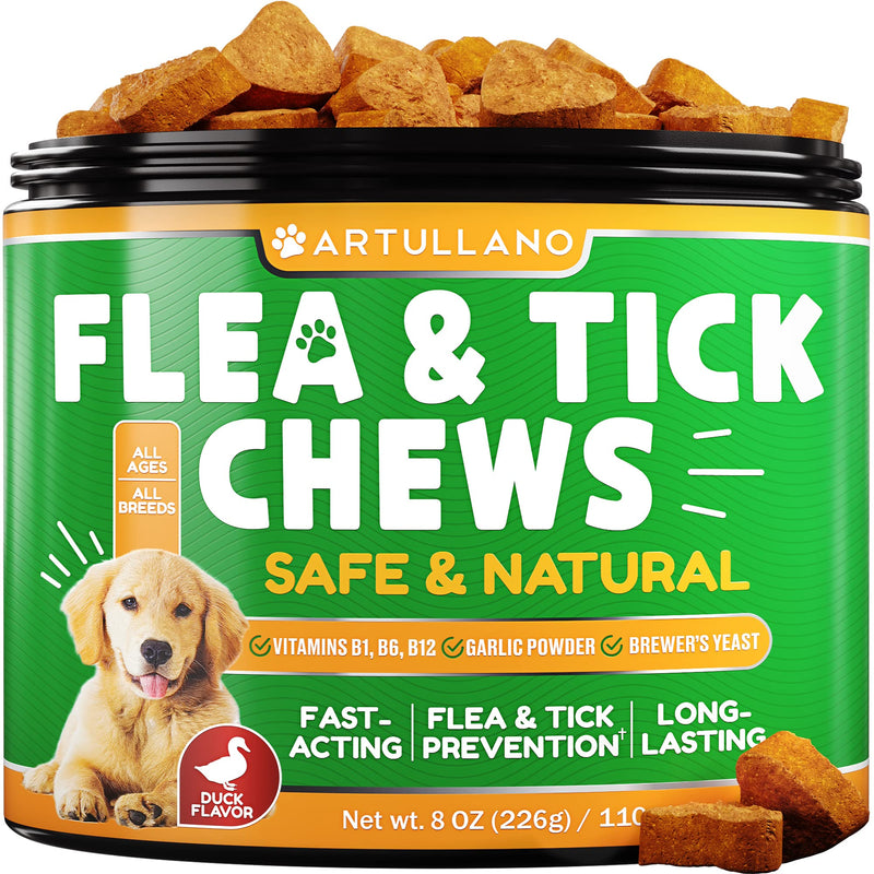 Flea and Tick Prevention for Dogs Chewables - Made in USA - Natural Flea and Tick Supplement for Dogs - Oral Flea Pills for Dogs - Pest Defense - All Breeds and Ages - Made in USA - BeesActive Australia