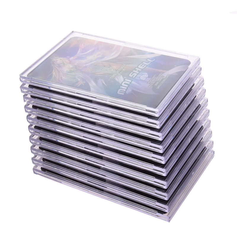 Trading Card Sleeves Top Loaders 20 pcs Hard Acrylic Card Protector Clear Card Brick + 5 Display Stand Fit for Standard Sports Cards,Baseball Card Holder Cases Collectibles - BeesActive Australia