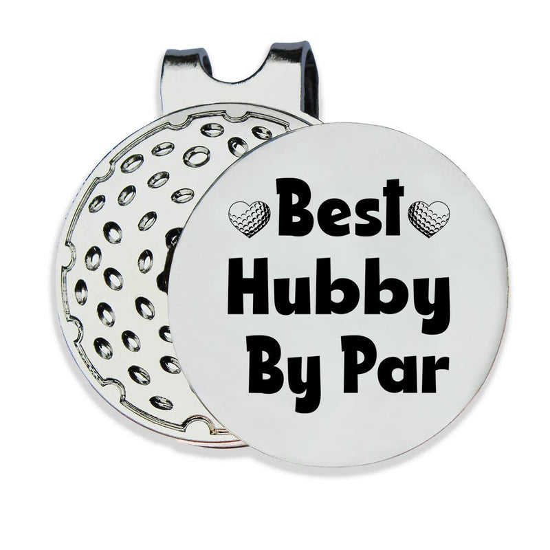 TSUYAWU Best Hubby by Par Golf Ball Marker - Funny Golf Marker with Magnetic Hat Clip Golf Novelty Gift - Golf Accessories Gifts for Dad Husband Golf Lovers Golfer Men - BeesActive Australia