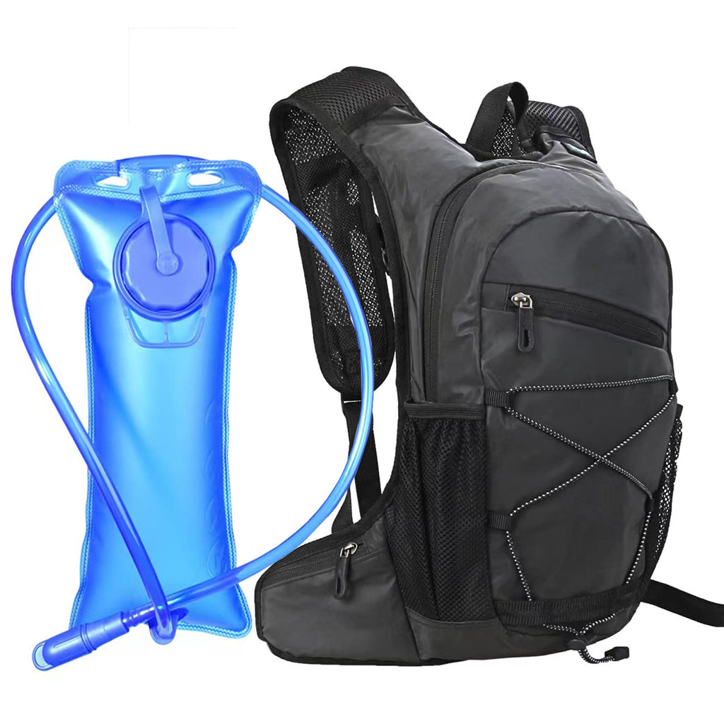 Ousawig Hydration Pack with 2L Water Bladder Waterproof Small Hiking Backpack Reflective Sports Pack Running Cycling Skiing - BeesActive Australia