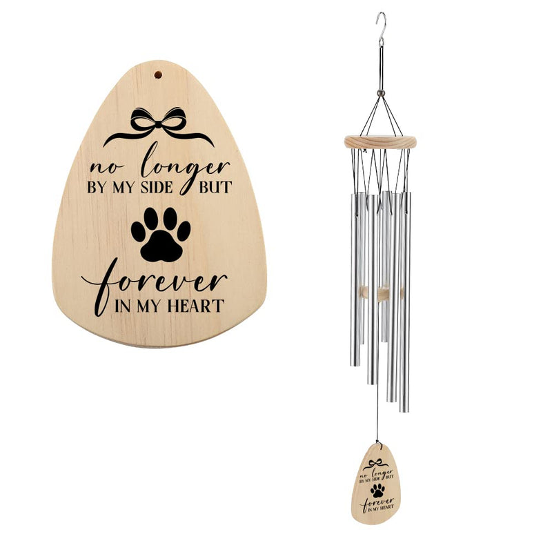 Pet Dog Cat Memorial Wind Chimes, No Longer by My Side Forever in My Heart, Pet Loss Gifts, Pet Windchimes, Pet Sympathy Gift, in Memory of a Pet - BeesActive Australia