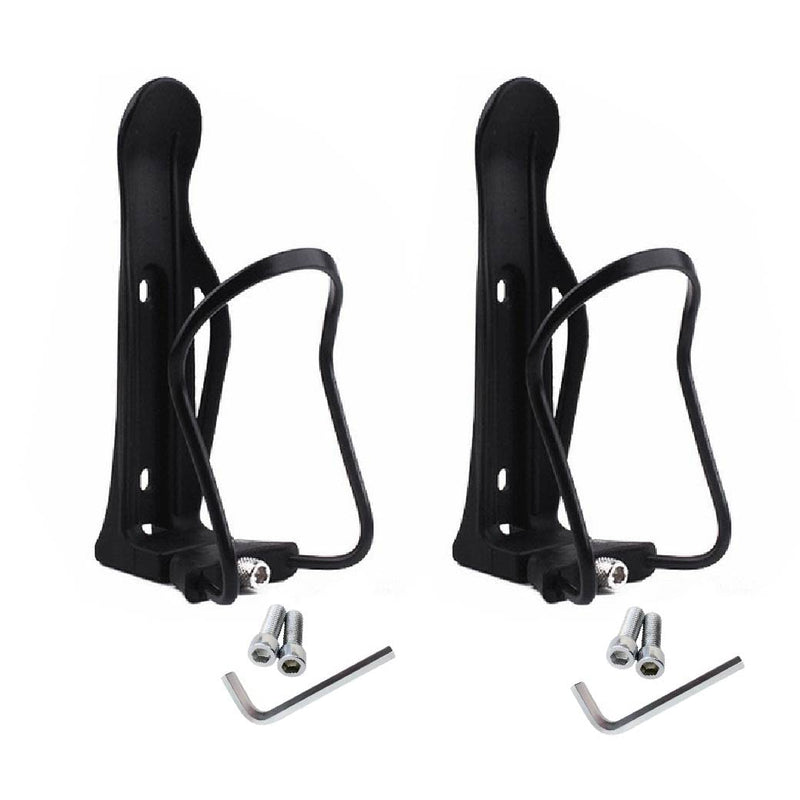 ABSOAR Cycling Water Bottle Holder for Road Bike Mountain Bike Adjustable Bottle Width with Screws, Black (2 sets) - BeesActive Australia
