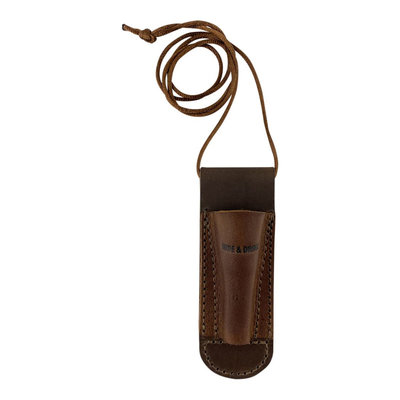 Hide & Drink, Flint Holder Handmade from Full Grain Leather - Durable Waist Carrier, Accessory for Tools with Easy Belt Attachment - Emergency Fire Starters, Survival Camping Gear - Bourbon Brown - BeesActive Australia