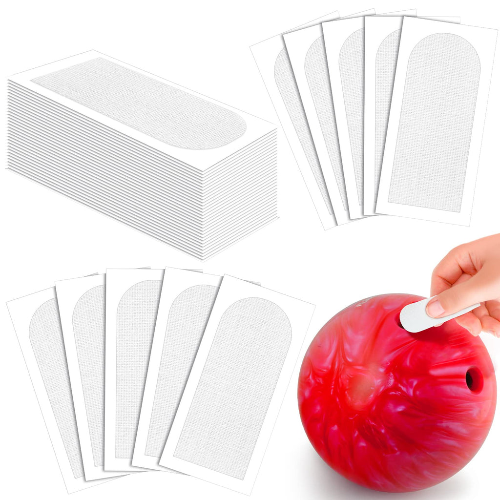 Civaner 160 Pieces Bowling Thumb Tape Bowling Finger Tape Bowling Texture Tape Protective Bowling Tape White Elastic Patch Bowling Accessories for Bowlers Exercise, 1 Inch Width - BeesActive Australia