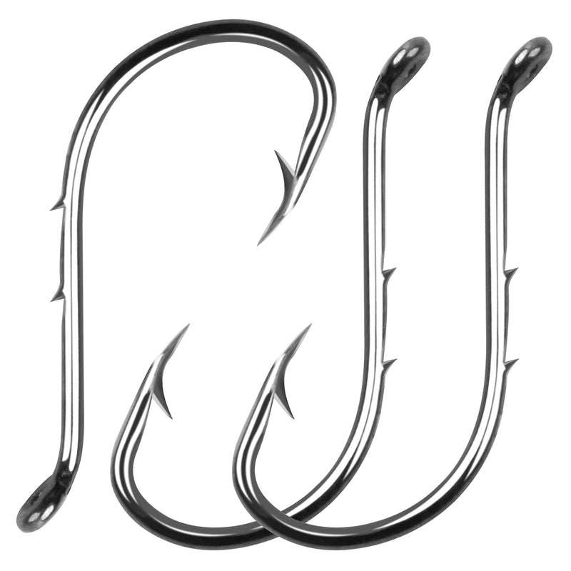 100pcs Octopus Baitholder Fishing Hooks, Sharp Barbed Beak Fish Hooks Black High Carbon Steel Circle Jig Hook Size: 8# - 6/0# 1/0-100PCS - BeesActive Australia