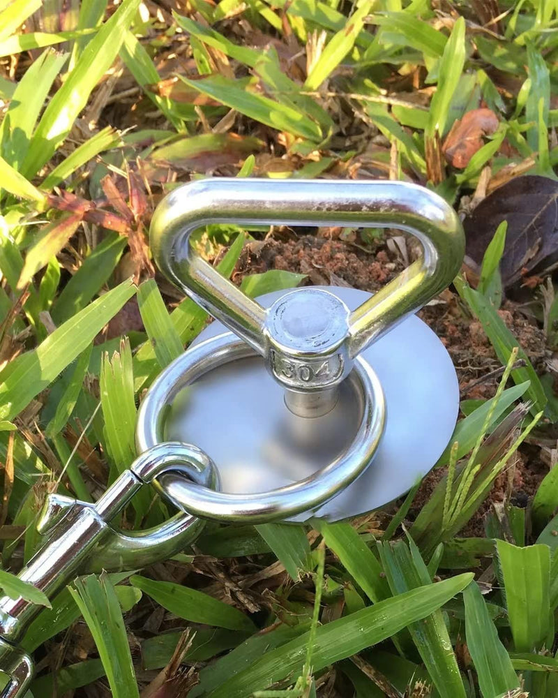 Dog Tie Out Stake-Heavy Duty Quality Dog Stakes,Dog Stake Accommodates 2 Large Dogs,Dog Run Allows Dogs Up to 200lbs to Be Free and Safe On/Camping/Beach/Yard（with Brushe/Stainless Steel Carabiner） - BeesActive Australia
