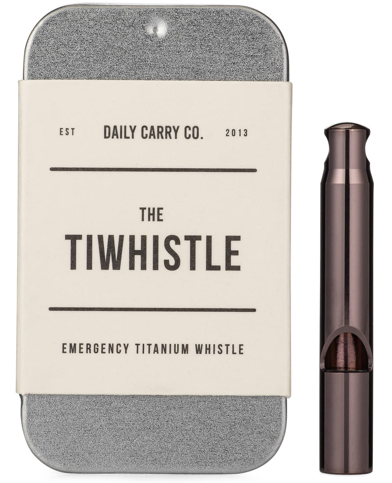 DAILYCARRYCO. The TiWhistle  Emergency Titanium Whistle  Loud Alarm  Emergency  Waterproof for Camping, Hiking, Backpacking  Personal Security Light Purple - BeesActive Australia