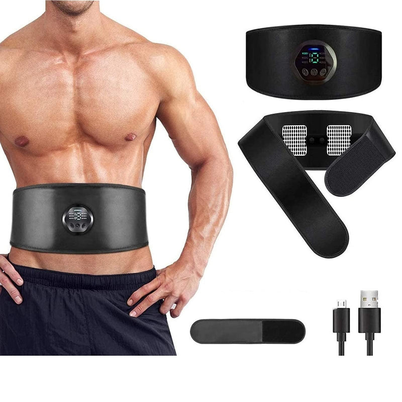 ABS Stimulator Muscle Toning Training Belt, Muscle Toner Waist Trimmer Equipment for Men Women, Abs Fitness Belt Workout Rechargeable Abs Muscle Training Gear - BeesActive Australia