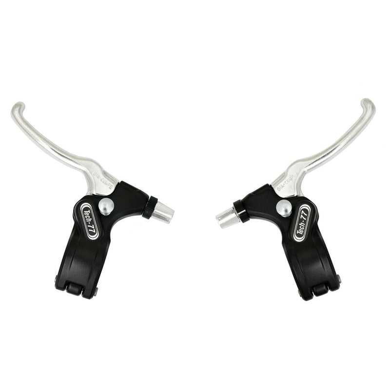 DIA-COMPE 182s-2 Tech77 w/ Thumb-Lock Stopper Brake Lever Set , Silver , DP2526 - BeesActive Australia