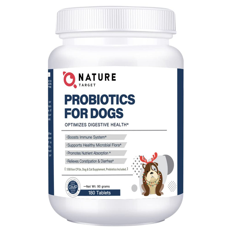 Probiotics for Dogs, Dog Probiotics and Digestive Enzymes for Gut & Digestive Health, with Prebiotics and Multivitamin, Constipation, Diarrhea and Allergy Relief, Immune Support, 180 Tablets Chicken - BeesActive Australia