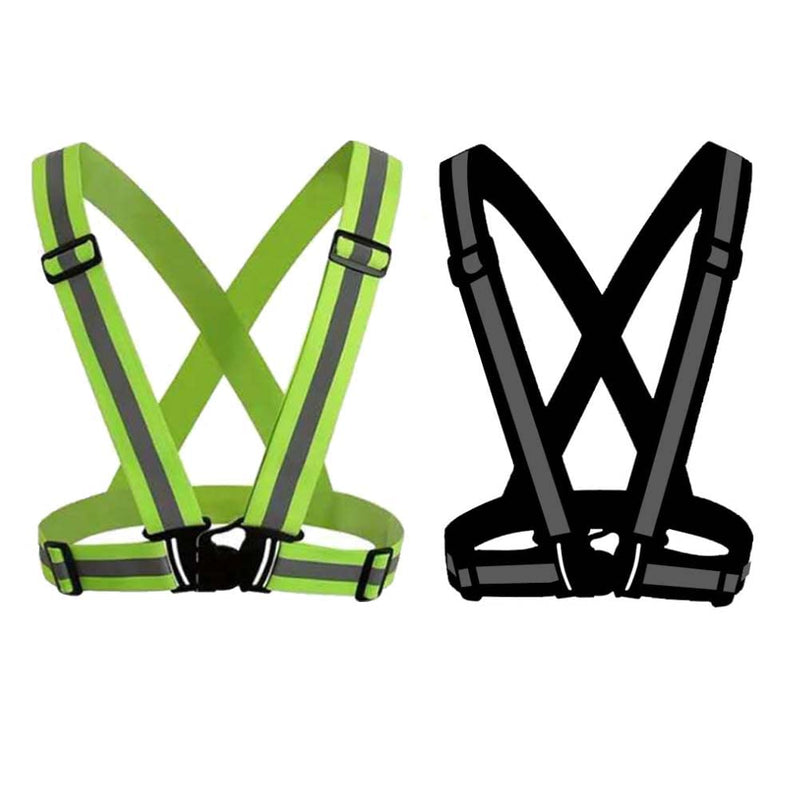 Reflective Vest Gear Unisex Warning Vests Adjustable Laser Safety Band for Night Running Cycling Jogging Walking - BeesActive Australia