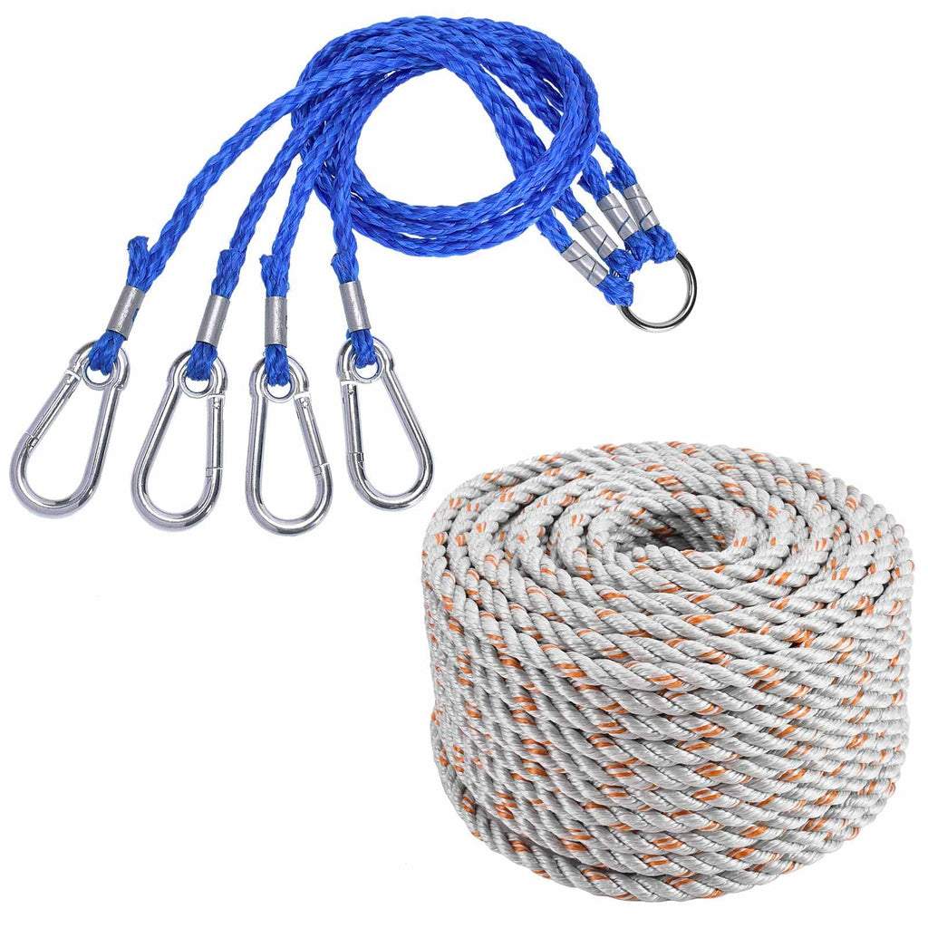 SF 4 Arm Crab Trap Harness with Heavy Duty Metal Hooks Blue & 5/16" Diameter Lead Core Rope - BeesActive Australia
