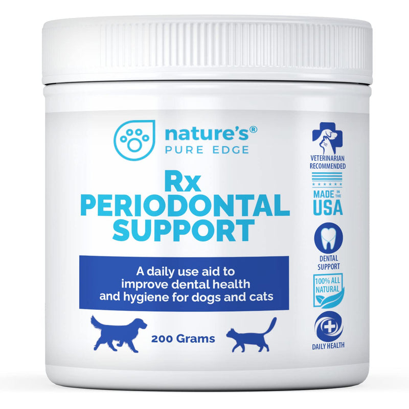 Rx PERIODONTAL Support-Dental Care for Dogs and Cats. Eliminates Bad Breath, Plaque, and Tartar. Promotes Healthy Teeth and Gums. Extra Large, 200 Grams. - BeesActive Australia