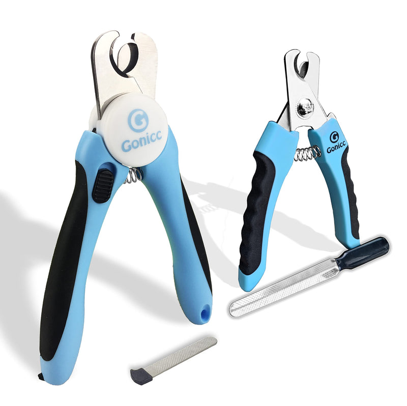 gonicc Dog & Cat Pets Nail Clippers and Small Medium Breeds Nail Clippers. with Safety Guard to Avoid Over Cutting, Free Nail File, Razor Sharp Blade - BeesActive Australia