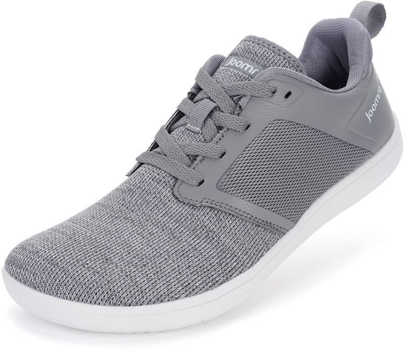 Joomra Men's Minimalist Barefoot Shoes Zero Drop Sneakers | Wide Toe Box 12.5 Wide W83 | Grey - BeesActive Australia