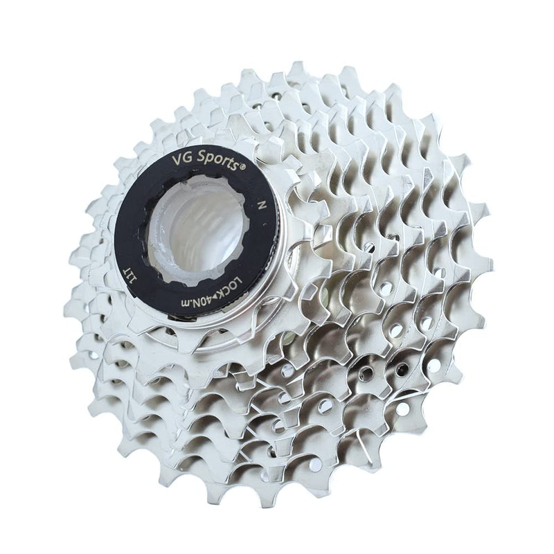 VG SPORTS 8/9/10/11 Speed Cassette,11-25T/11-28T/11-32T/11-36T Cassette, Bike Cassette Fit for Road Bike Compatible with Shimano/Sram 10Speed-11-25T-Silver - BeesActive Australia
