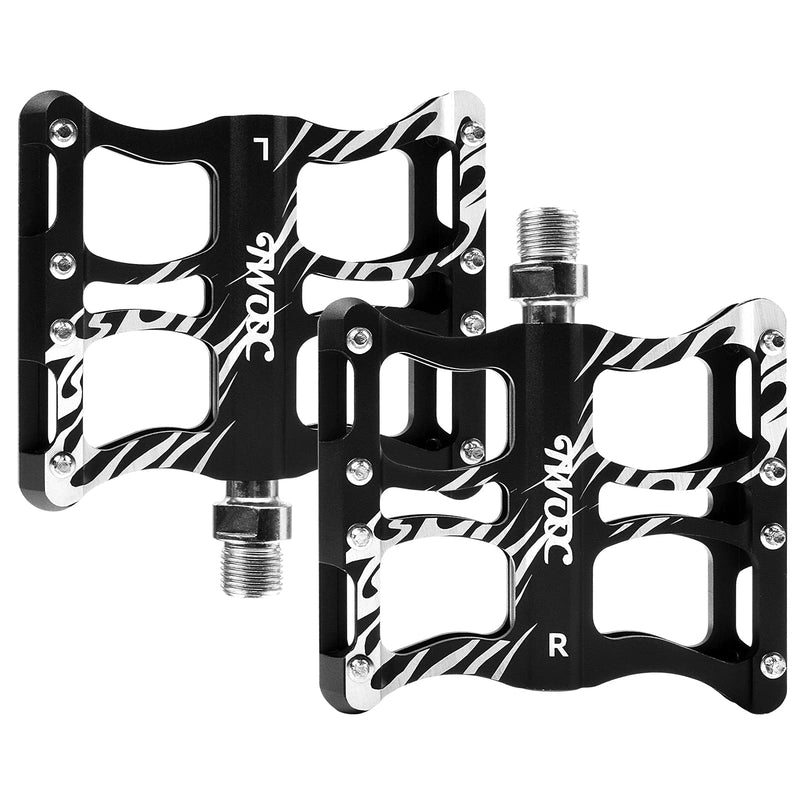 Mountain Bike Pedals Road Bike Pedals MTB Pedals Bicycle Flat Pedals Aluminum Alloy 9/16" Sealed Bearing Lightweight Platform Cycling Pedal Universal for BMX MTB Road Mountain Bike - BeesActive Australia