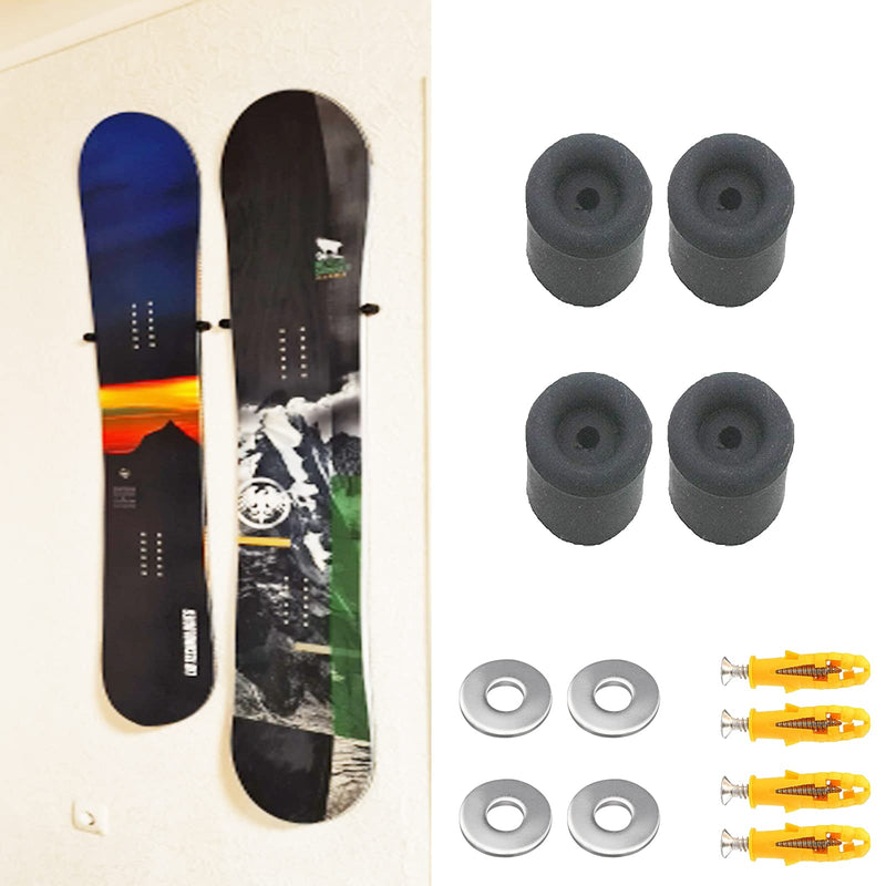 Ski/ Snowboard Storage Rack, Snowboard Display Rack, Wall Mount Storage Organizers, Floating Hanger Rack - Invisible Design - Hold 2 Snowboard - Screws and washer Included - Protect Snow Board - BeesActive Australia