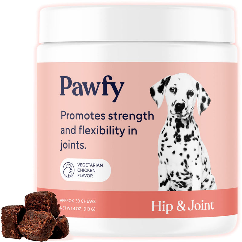 Pawfy Hip & Joint Soft Chews | Total Joint Care | Anti-Inflammatory | Arthritis Relief | Strength & Flexibility | Natural Recovery | with Glucosamine + Chondroitin - BeesActive Australia