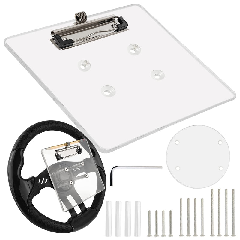 MOSNAI Golf Cart Steering Wheel Scorecard Holder with Pencil Holder & Clip Fit for Club Car DS & Precedent EZGO TXT & RXV Yamaha Golf Carts - BeesActive Australia