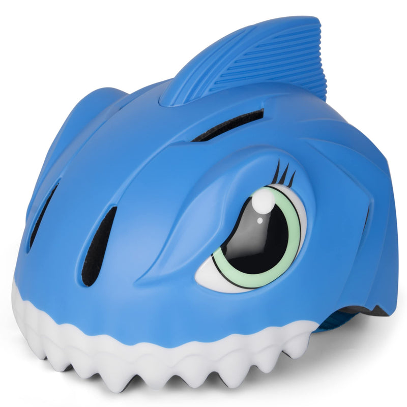 PATHLANE Kids Bike Helmet, 3D Shark Helmet, Toddler Helmet for Boys and Girls 3-8 Years, Adjustable Lightweight Children's Helmet for Bicycle, Scooter, Skateboard blue - BeesActive Australia