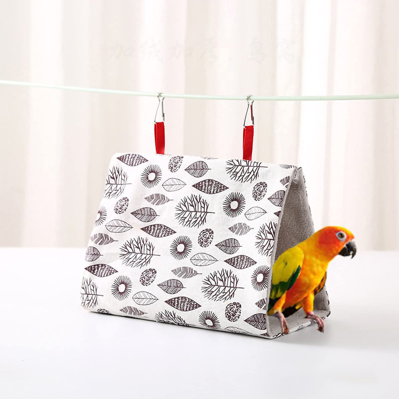 Dnoifne 2PCS Hanging Winter Warm Bird Bed, Bird Nest House, Bird Hanging Hammock House, Plush Snuggle Bird Hammock, Hideaway Cave Bed Tent for Hamster Budgies Parakeet Cockatiel Lovebird Parrot leaf - BeesActive Australia