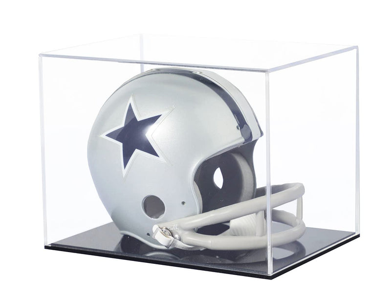Mini Helmet Display Case Clear Acrylic Football Mini Helmet Protection Holder Dustproof Storage Collectibles Showcase - BeesActive Australia