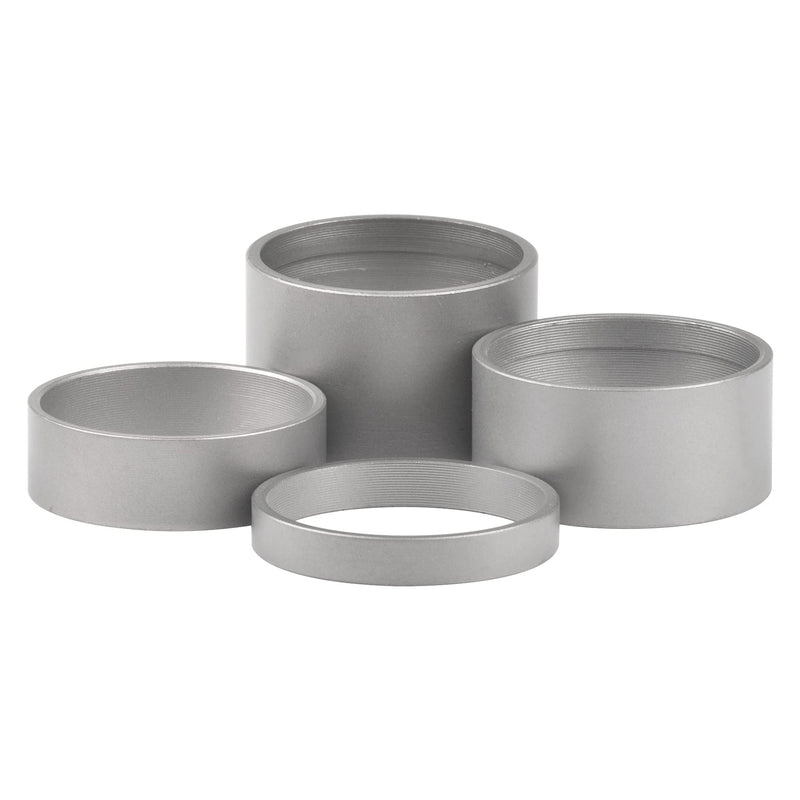 Wanyifa Titanium Matte Bicycle Headset Spacer 1-1/8" (5-10 - 15-20mm) Pack of 4 - BeesActive Australia