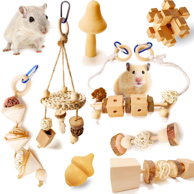 Wepets Hamster Toys, for Hamster, Gerbils, Mice, Rats and Other Small Animals to Chew and Play with, Induce Them to Grind Their Teeth, Reduce Depression. Pattern-D - BeesActive Australia