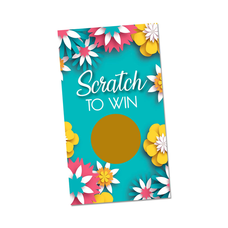 Paper Floral Scratch Off Cards - (30 Pack) Baby Shower Scratch Off Tickets – Sprinkle – Raffle Tickets – Scratch Off Game - BeesActive Australia