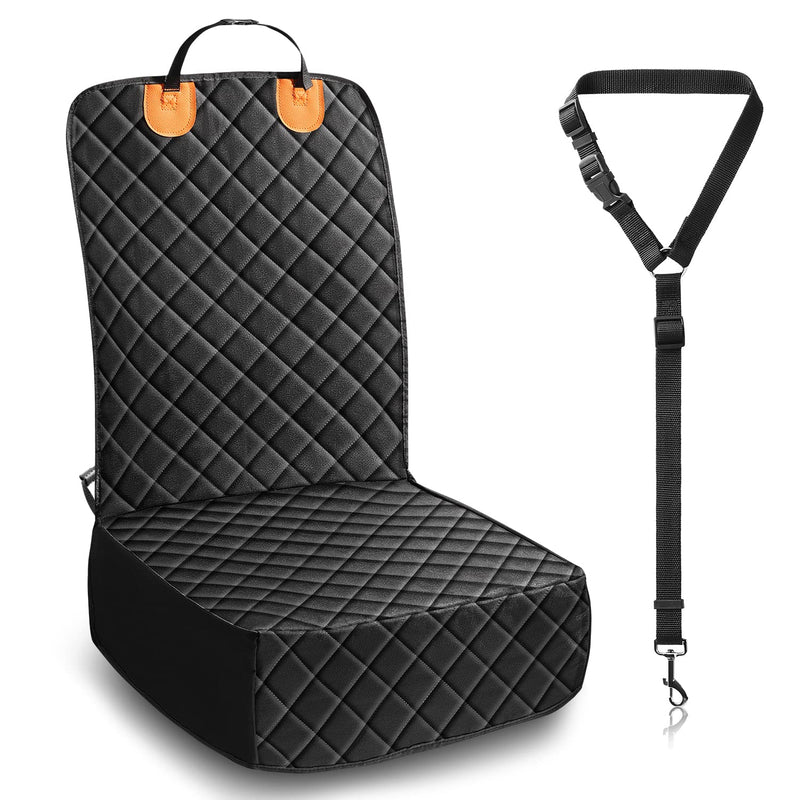 IVY&LANE Front Seat Covers for Dogs, 600D Oxford Waterproof & Scratch-Proof Pet Car Seat Protector Covers, Non-Slip Soft Dog Seat Covers for Cars, Sedans, Trunks and SUVs Black Frontseat Standard - BeesActive Australia