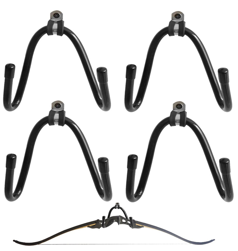 Kesywale Bow Hanger Wall Mount Adjustable Bows Holder Storage Wall Rack to Display Your Bow, Pack of 4 (4) - BeesActive Australia