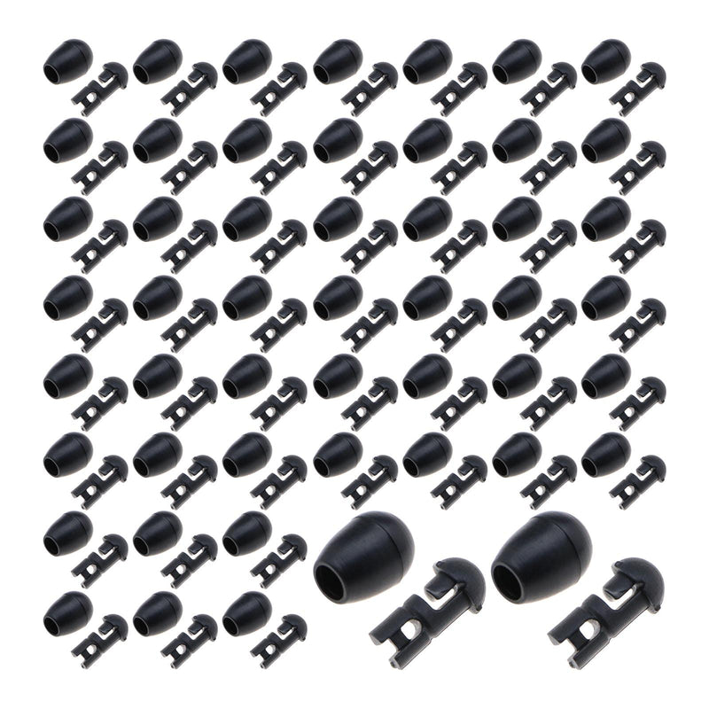 50PCS Quick Change Beads Fishing Connector Snap Accessories Fishing Hooklength Instantly Shock Beads for Hook Links Method Feeder Carp Fishing Feeder - BeesActive Australia