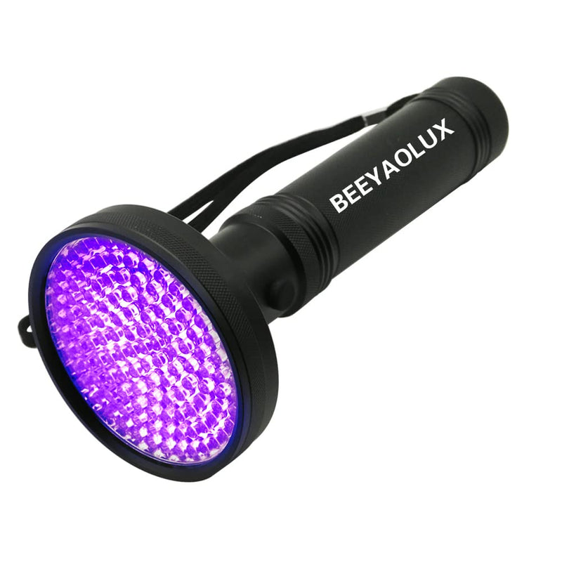 BEEYAOLUX UV Black Light Flashlight 128 LED UV Light , Blacklight For Home & Hotel Inspection, Pet Dog Cat Urine & Stains - Ultra Intensity 23W 385-395nm LEDs Spot Counterfeit Money, Leaks, Scorpions! - BeesActive Australia