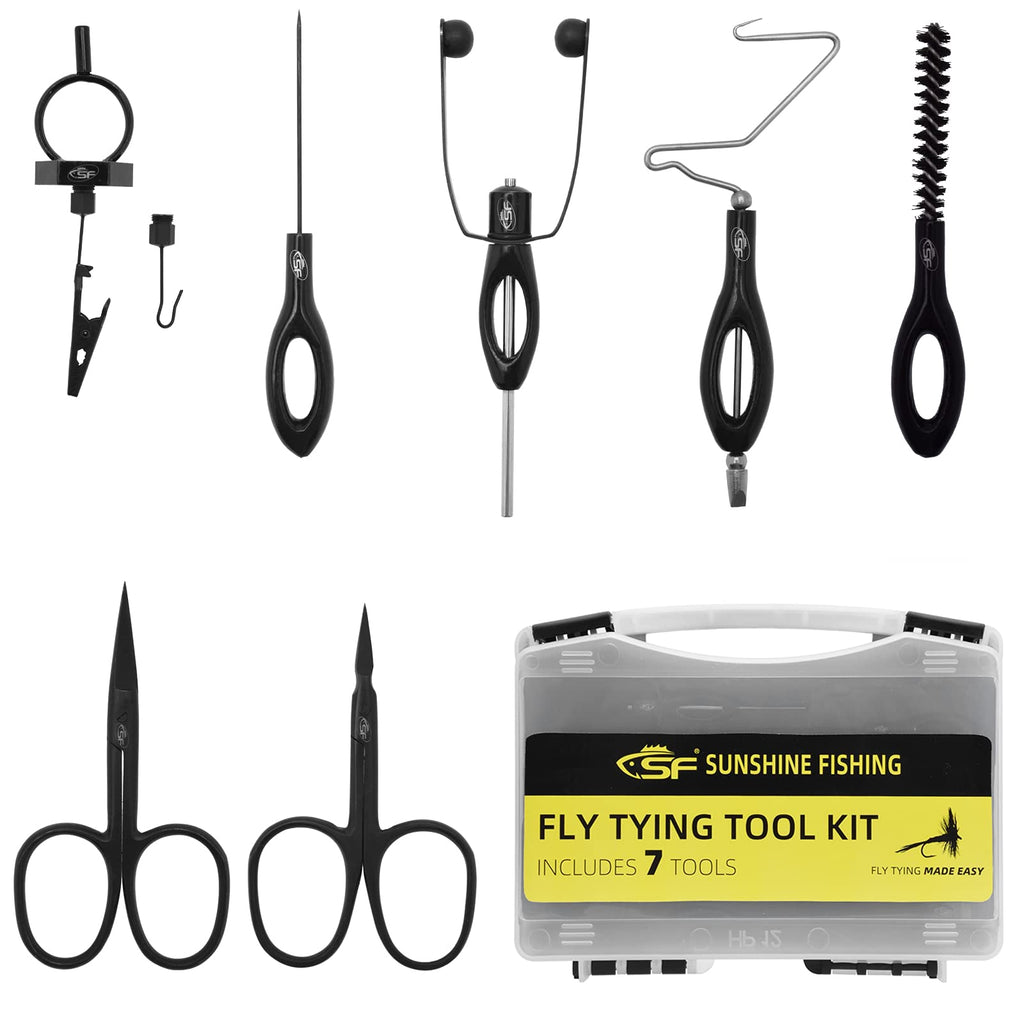SF Fly Fishing Tying Tools Gear Assortment New Set 7 Pcs Fly Tying Tools - BeesActive Australia