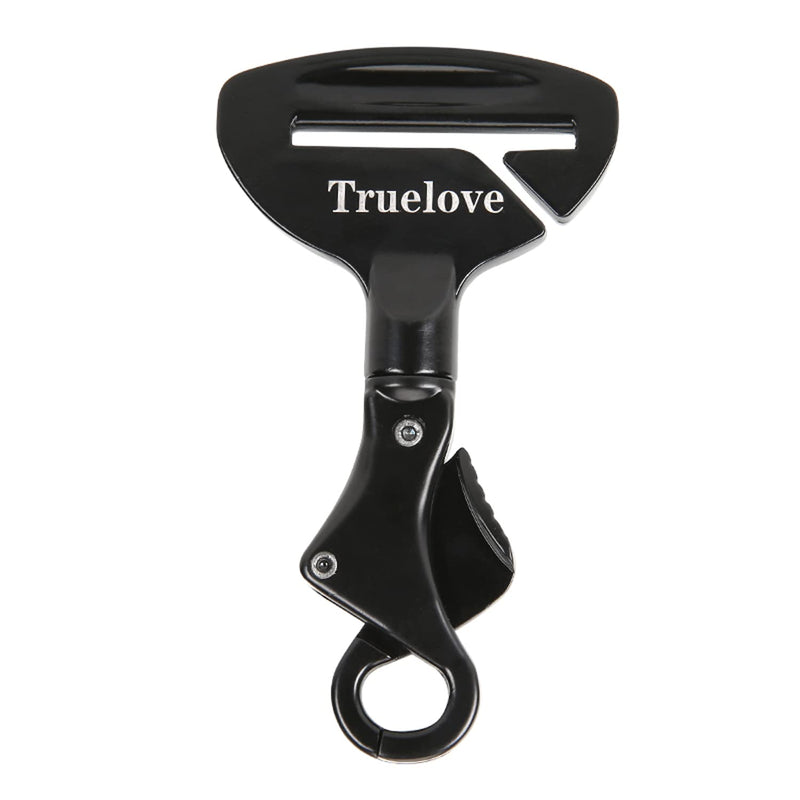 TRUE LOVE Vehicle Seat Belt Safety Buckle Lock, Fit Pet Harness Dog Car Travel Portable Lightweight Medium Black - BeesActive Australia