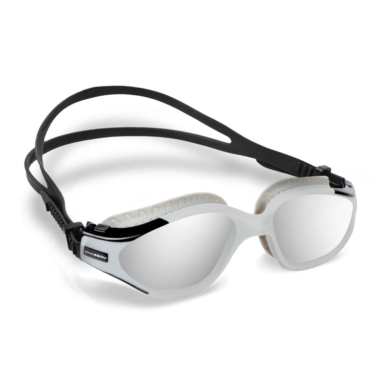 Swim Goggles - UV Polarized Swimming Goggles for Men Women Adults, Wide View and Adjustable, Anti-fog and No Leaking Grey - BeesActive Australia