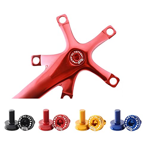 COONIUM M8 Crank Arm Bolts for Shimano Cartridge Square Taper Bottom Bracket, Pack of 2, Multiple Color Options Black - BeesActive Australia