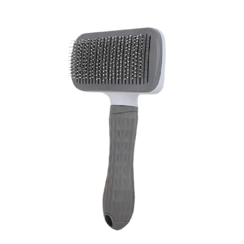 Cleaning Slicker Brush Self Cleaning Pet Hair - Gentle Deshedding Brush Gloves - Efficient Pet Hair Remover Mitt - - Ideal for Dogs and Cats with Long and Short hair (Gray) Gray - BeesActive Australia