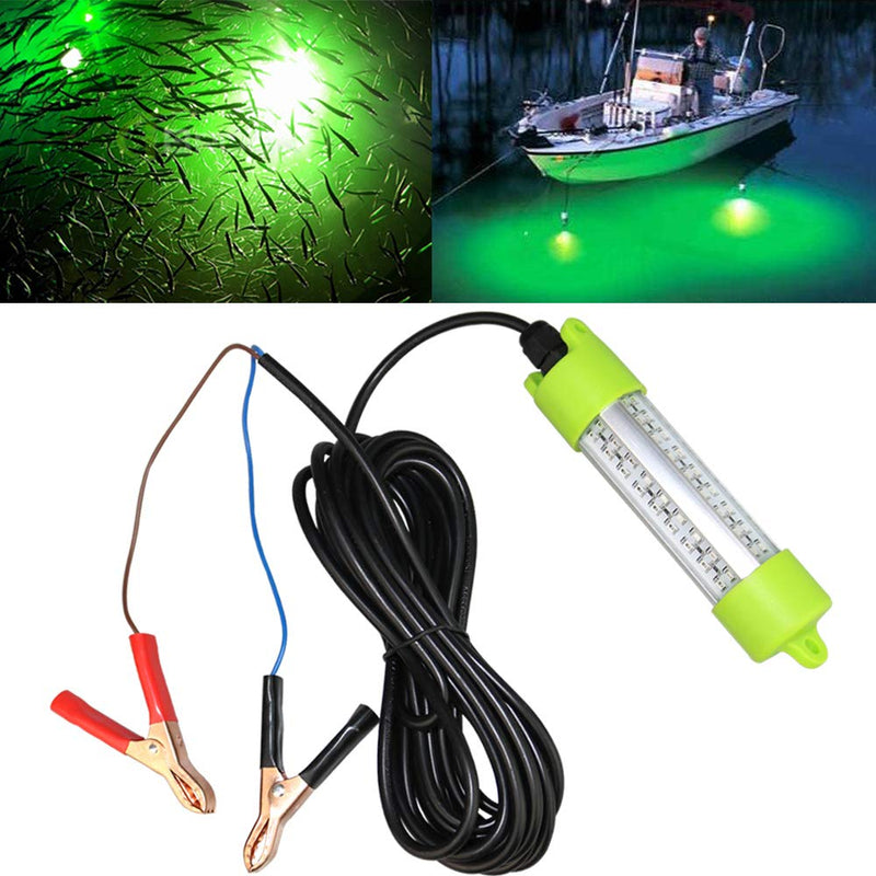 Lightingsky 12V 70W 7000 Lumens LED Submersible Fishing Light 6 Sides Underwater Fish Finder Lamp with 5m Cord Green-45W - BeesActive Australia