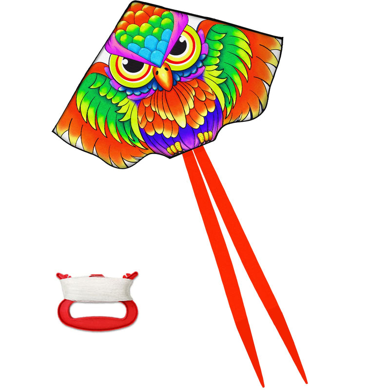 Ynanimery Kites for Kids Ages 4-8-12|Kites for Adults Easy to Fly-Large Octopus/Snake/Owl Kite for Boys Girls Beach Outdoor Activities-Perfect for Toddlers Beginners,Owl Kite Owl Kite - BeesActive Australia