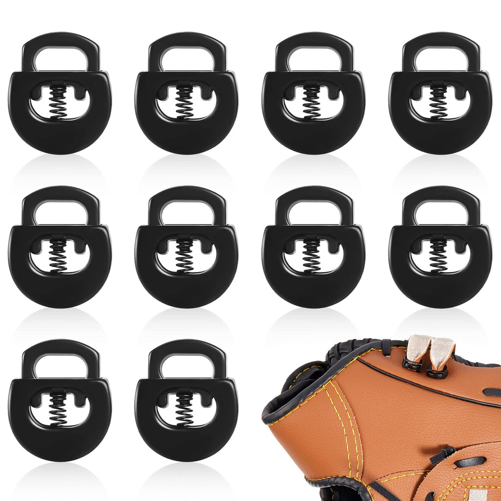 12 Pieces Baseball Glove Locks Metal Spring Cord Lock Shoelace Locks Fits Most Gloves Baseball Softball Mitt Accessories - BeesActive Australia