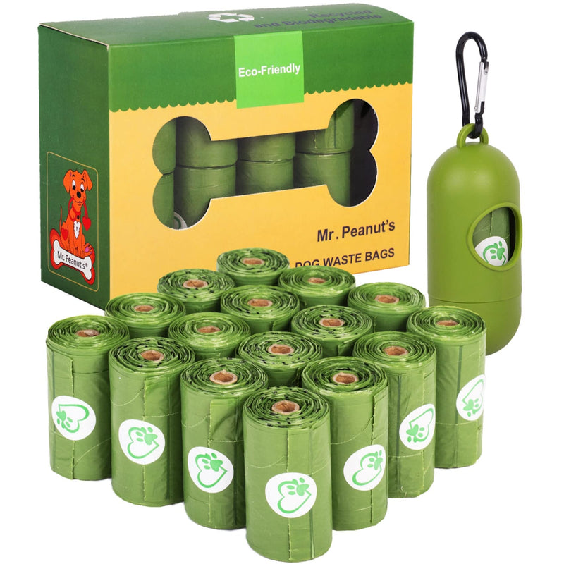 Mr. Peanut's XL Pooper Scooper Sized 13X11" BioDegradable BioPlastic Recycled Waste Bags Made From Plants - 160 Count - BeesActive Australia